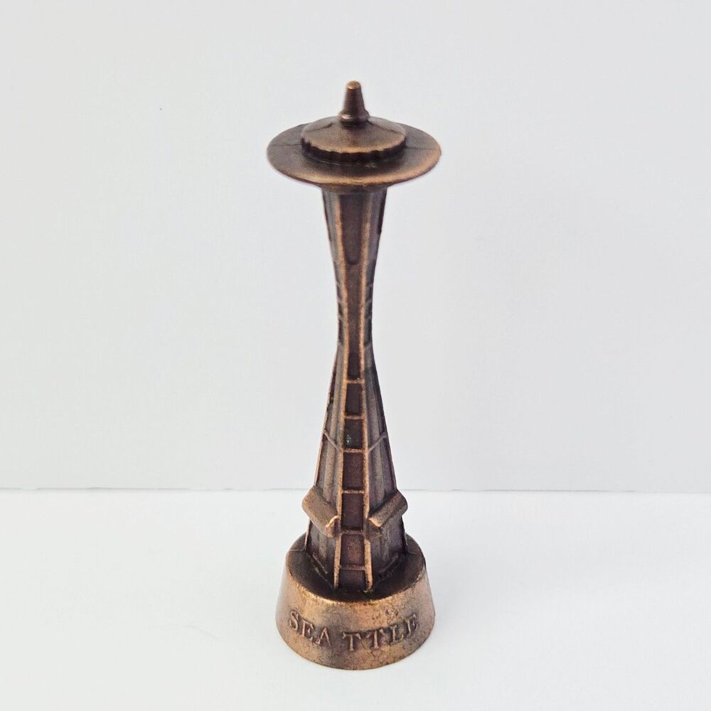 Vintage Miniature Seattle Space Needle Made in Japan Desktop Collectible Figure